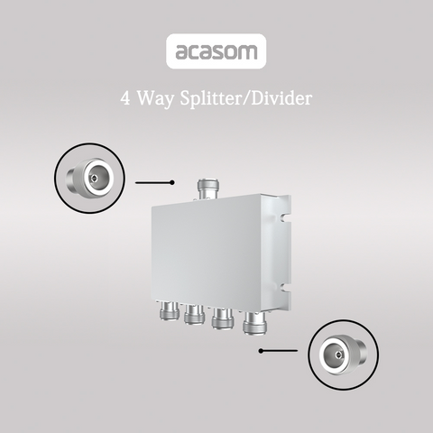 400MHz-6000MHz 4 Way Microstrip Line Splitter Power Divider