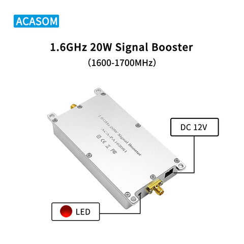1.6GHz 10W/20W/25W Drone Signal Booster Amplifier Extender Module