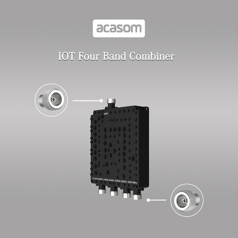 400MHz/2.4GHz/3.5GHz/5.8GHz 4 Band Cavity Diplexer Combiner Multiplexer For WiFi IOT Wireless Communication