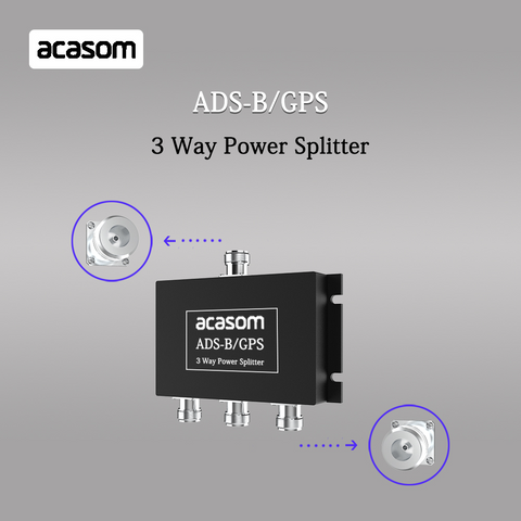 1090MHz 1575MHz 3 Way Splitter ADS-B / GPS 1x N-Stecker / 3x N-Buchse GPS/GLONASS/Galileo/BeiDou