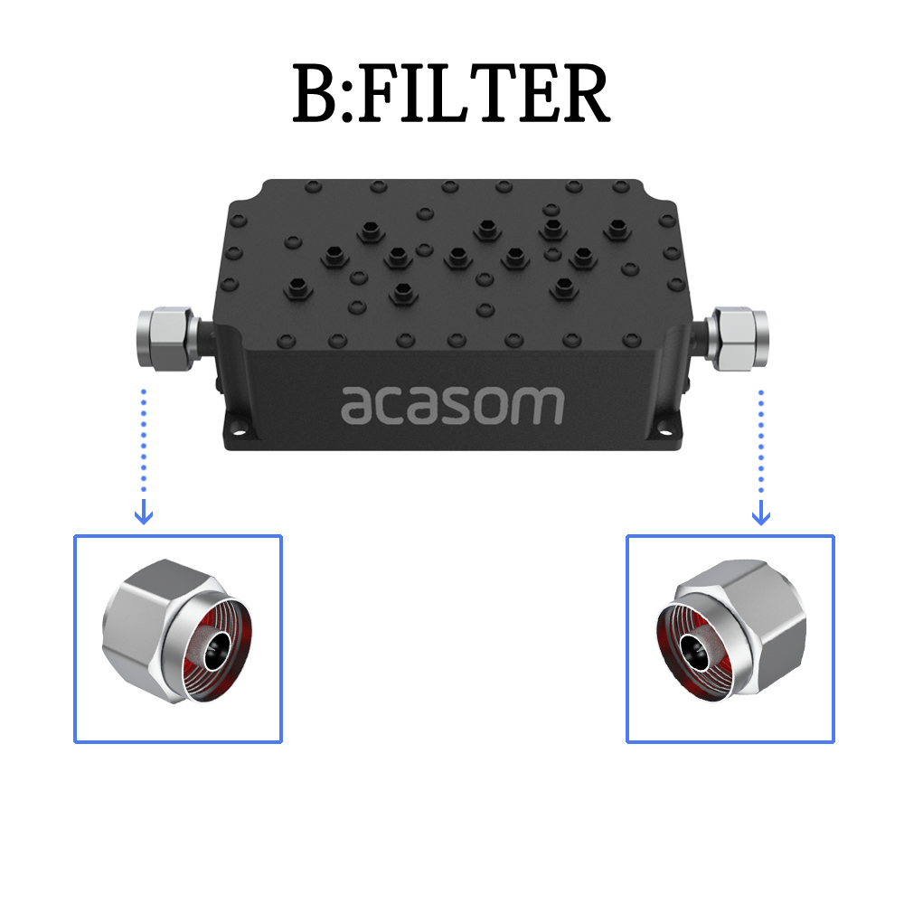 MALE FEMALE 868MHz Cavity Filter for Helium Network Amplifier High Out