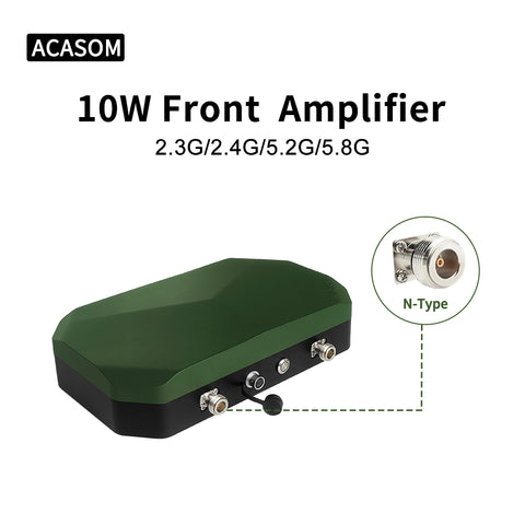 10W Quad-Band Repeater FPV Signal Booster | 2.3G/2.4G/5.2G/5.8G Waterproof Amplifier with Built-in 6000mAh Battery | IP68 Rugged for Drone & UAV Range Extension