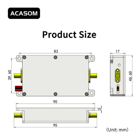 6-7.2GHz 10W Broadband FPV VTX Amplifier | 40dBm High-Power Booster for 5.8G/6G FPV & Drone Video Links | GaN Efficiency 45%, 38dB Gain, 24-28V