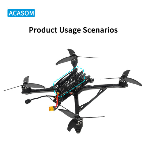 ACASOM 2.4G/5.8G High-Gain Dual-Band FPV Drone Antenna – 7dBi & 10dBi Signal Booster for Long-Range Transmission
