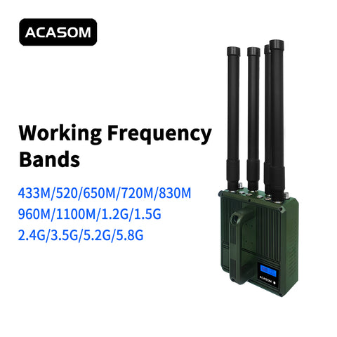 200MHz-500MHz 4 Channel Long Distance Drone Signal Jammer VIC-4