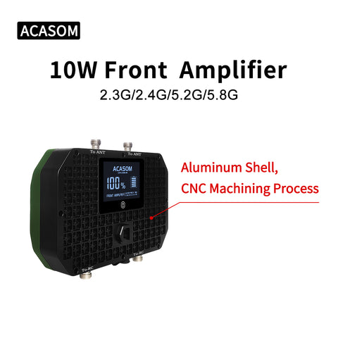 10W Quad-Band Repeater FPV Signal Booster | 2.3G/2.4G/5.2G/5.8G Waterproof Amplifier with Built-in 6000mAh Battery | IP68 Rugged for Drone & UAV Range Extension