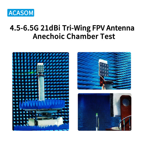 4.5-6.5GHz 21dBi High-Gain Antenna | Super Flat Panel for FPV Racing Drone, Long-Range UAV & CPE | 90% Efficiency, SMA-Female