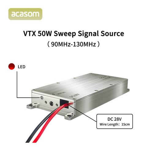 90-130MHz 50W High-Power VCO Drone Jammer Module | Tactical Broadband Signal Blocker | Military-Grade Anti-Interference Device