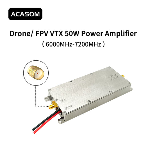 ACASOM 6000-7200MHz 50W Unidirectional Signal Booster for Professional Drone Applications