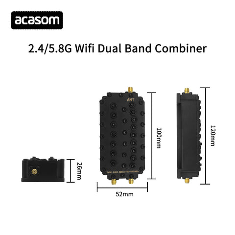2.4/5.8GHz WIFI 2 Band Cavity Diplexer 2.4GHz 5.8GHz Dual Band Combiner/Multiplexer/Cavity Diplexer 2 way cavity duplexer