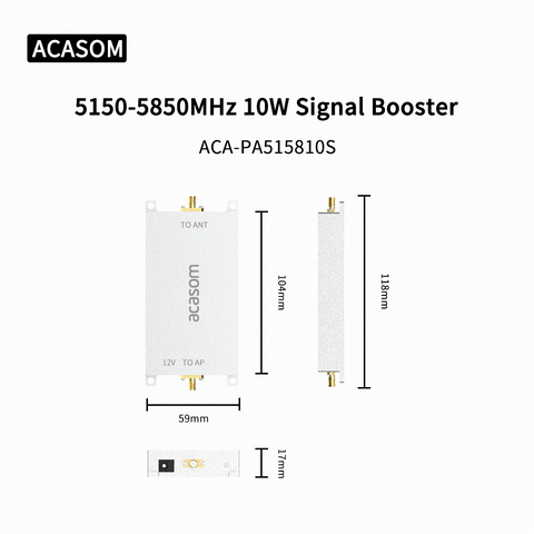 5.15GHz-5.85GHz 10W Drone Signal Amplifier Extender Signal Booster