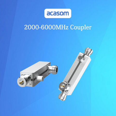 Wideband 7dB Directional Coupler From 2000MHz to 6000MHz Rated to 20 Watts N Connector Microstrip Line