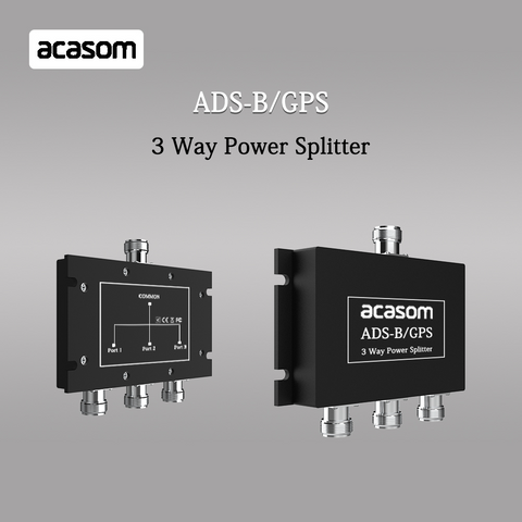 1090MHz 1575MHz 3 Way Splitter ADS-B / GPS 1x N-Stecker / 3x N-Buchse GPS/GLONASS/Galileo/BeiDou