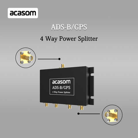 800MHz-2150MHz 4 Way Power Divider Splitter ADS-B / GPS