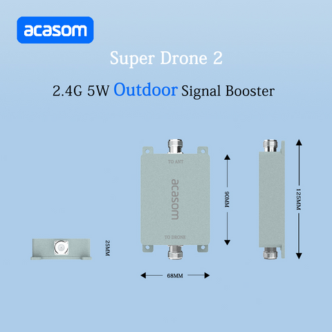 2.4GHz-2.5GHz 20W-27W AGC Outdoor Signal Booster Extender