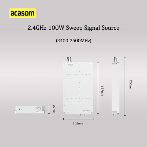 100W RF High Power Amplifier Signal Sweep Source For 900MHz 1.2G 1.6G 2.4G