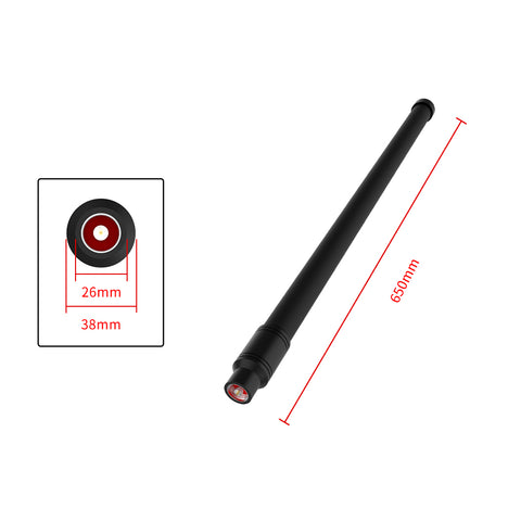 2.4GHz-2.5GHz 100W 10dBi Fixed Omni Antenna with N Male Input Connector