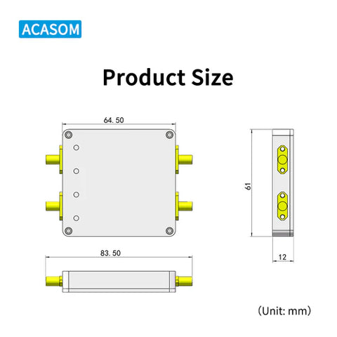 2.4GHz 4W Dual-Channel Wireless Signal Booster Module | 10dB Rx / 15dB Tx Gain | for WiFi Bluetooth ZigBee