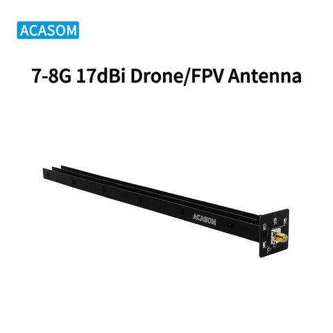 7-8GHz 17dBi High Gain Directional Antenna | Narrow Beamwidth | Low VSWR