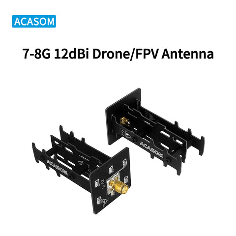 7-8GHz 12dBi Directional Panel Antenna | Wideband 6.5-8GHz | High Efficiency >90%