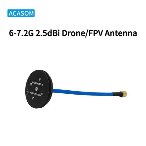 6-7.2GHz 2.5dBi RHCP Omnidirectional FPV Antenna | Pagoda-Style Circular Polarization for Drone VTX & Ground Station | 360° Coverage, Ultra-Wideband, SMA-Male