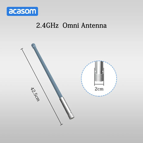 2.4GHz 10W Antenna Drone Blocker Omnidirectional Outdoor Base Station High Gain Fiberglass Waterproof Antenna N Male