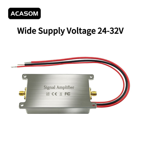 10W Broadband FPV VTX Amplifier | 100-7200MHz Multi-Band High-Power Booster for Drone Video, WiFi 5/6/7 & RF Systems | 40dBm, 38dB Gain, GaN Efficiency 45%, 24-28V