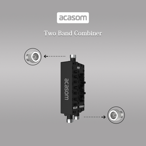 2.4GHz/5.8GHz WIFI 2 Band N-F Connector Cavity Diplexer