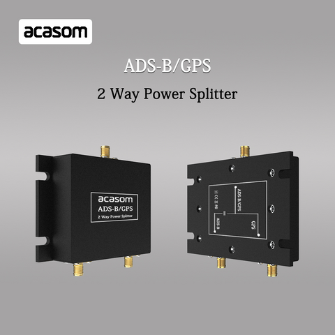 1090MHz 1575MHz 2 Way Splitter ADS-B / GPS 1x SMA-Stecker / 2x SMA-Buchse GPS/GLONASS/Galileo/BeiDou