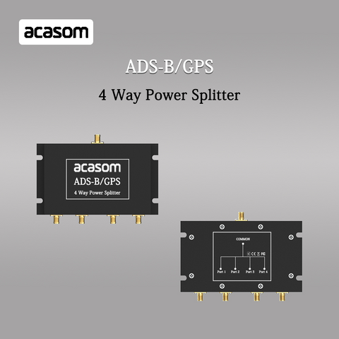 800MHz-2150MHz 4 Way Power Divider Splitter ADS-B / GPS