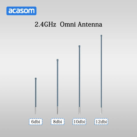 2.4GHz 10W Antenna Drone Blocker Omnidirectional Outdoor Base Station High Gain Fiberglass Waterproof Antenna N Male