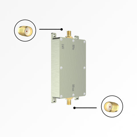 Amplificadores de alta potencia RF de 2,4 GHz, 40W, extensor de señal inalámbrico, bloqueador antidron para Dron WiFi6