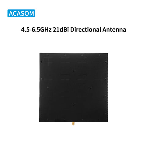 4.5-6.5GHz 21dBi High-Gain Antenna | Super Flat Panel for FPV Racing Drone, Long-Range UAV & CPE | 90% Efficiency, SMA-Female