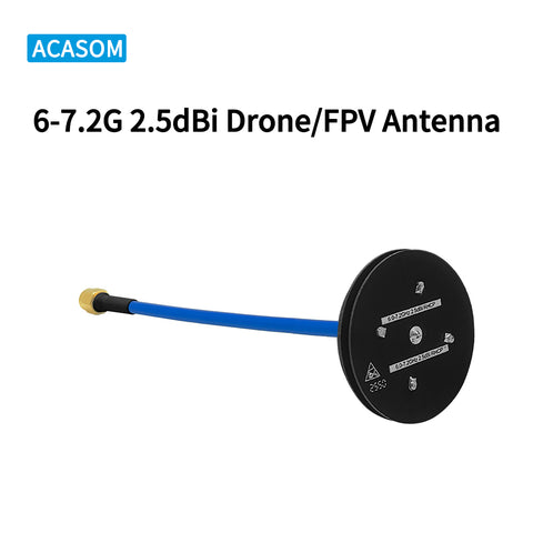 6-7.2GHz 2.5dBi RHCP Omnidirectional FPV Antenna | Pagoda-Style Circular Polarization for Drone VTX & Ground Station | 360° Coverage, Ultra-Wideband, SMA-Male