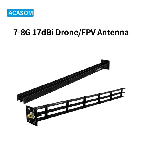 7-8GHz 17dBi High Gain Directional Antenna | Narrow Beamwidth | Low VSWR