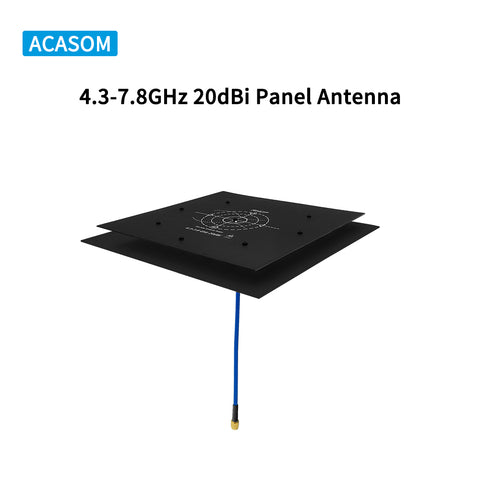 4.3-7.8GHz 20dBi RHCP High-Gain Antenna | Ultra-Wideband Circular Polarization for FPV Drone, Digital FPV Systems & Ground Stations | 90% Efficiency, SMA-Male