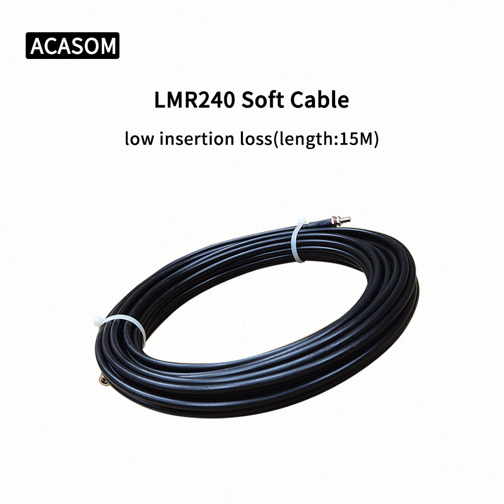 10M/15M/20M Extension RF Coaxial Cables with QMA Soft and Lowe Inserti
