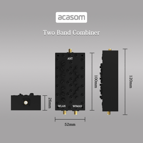 2.4/5.8GHz WIFI 2 Band Cavity Diplexer 2.4GHz 5.8GHz Dual Band Combiner/Multiplexer/Cavity Diplexer 2 way cavity duplexer