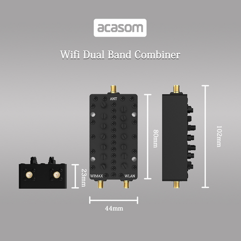 2.4 5.8GHz WIFI 2-полосный резонаторный диплексер SMA двухполосный сумматор/мультиплексор/резонаторный диплексер 2-полосный резонаторный дуплексер 