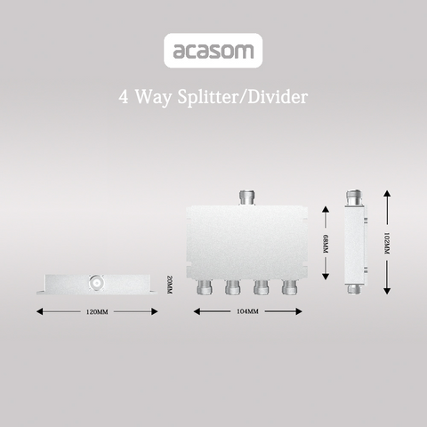 400MHz-6000MHz 4 Way Microstrip Line Splitter Power Divider