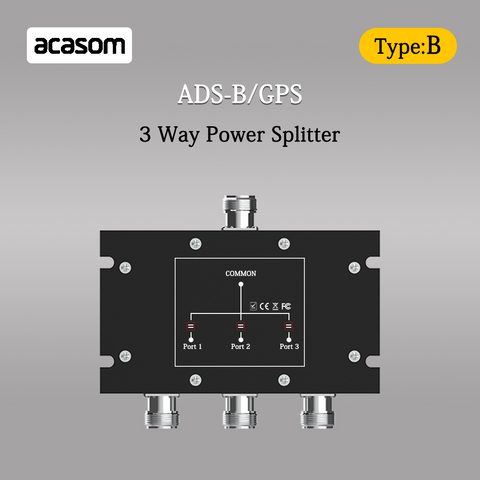 1090MHz 1575MHz 3 Way Splitter ADS-B / GPS 1x N-Stecker / 3x N-Buchse GPS/GLONASS/Galileo/BeiDou