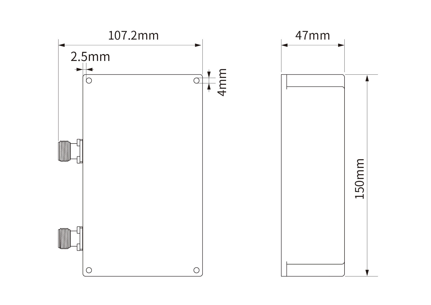 Waterproof 4M 868MHz outdoor Cavity Filter for Helium Network Filter H