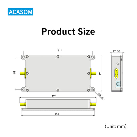 2.4GHz Signal Booster & Range Extender | 60X Power Amplifier for WiFi FPV Drones & Wireless Cameras
