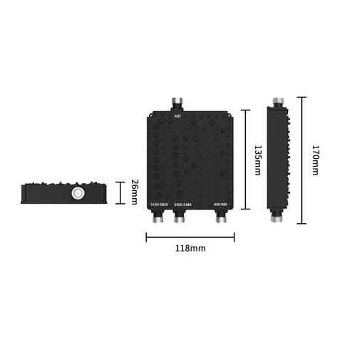 WLAN+IOT 3 band combiner