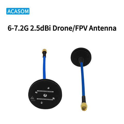 6-7.2GHz 2.5dBi RHCP Omnidirectional FPV Antenna | Pagoda-Style Circular Polarization for Drone VTX & Ground Station | 360° Coverage, Ultra-Wideband, SMA-Male