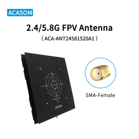2.4GHz/5.8GHz High-Gain Dual-Band Drone Antenna V2 - 15dBi & 20dBi for Extreme Long-Range FPV
