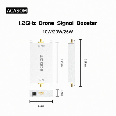 1.2GHz 10W Drone Signal Booster Amplifier for Extending Drone Signal Coverage