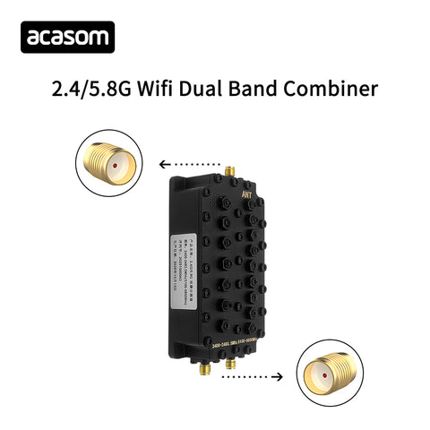 2.4/5.8GHz WIFI 2 Band Cavity Diplexer 2.4GHz 5.8GHz Dual Band Combiner/Multiplexer/Cavity Diplexer 2 way cavity duplexer
