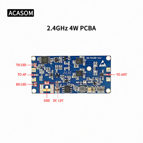 2.4GHz 4W Drone Signal Booster PCBA for Signal Amplifer