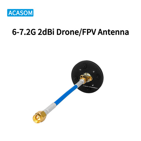 6-7.2GHz 2dBi RHCP Omnidirectional Drone Antenna | 360° Coverage | Right-Hand Circular Polarization